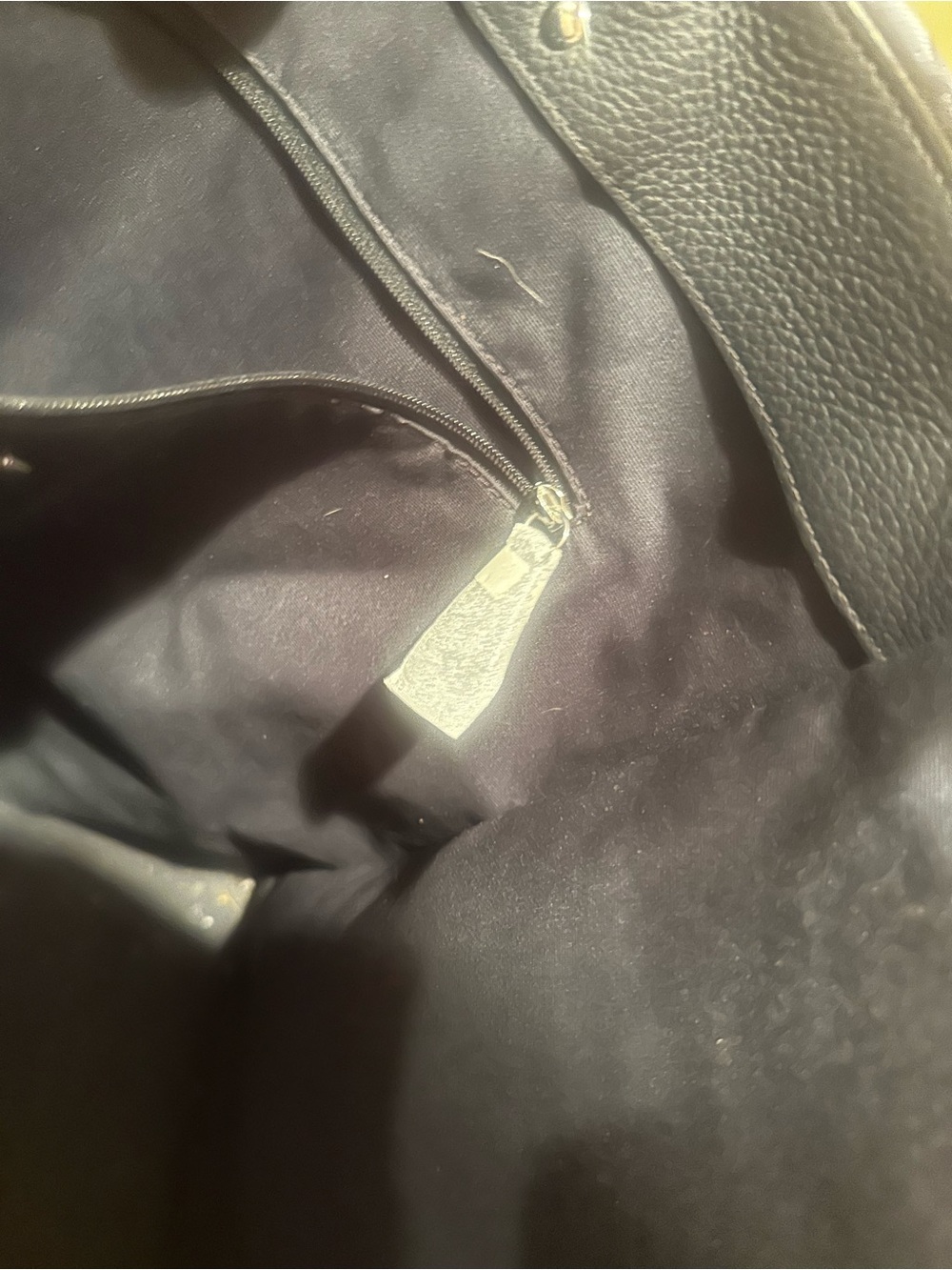 Coach Navy Signature Jacquard Tote Bag with Leather Trim & Center Stripe - Picture 11 of 11